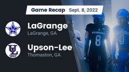 Recap: LaGrange  vs. Upson-Lee  2022