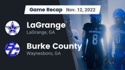 Recap: LaGrange  vs. Burke County  2022
