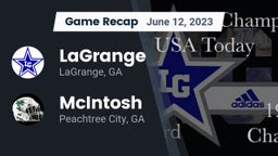 Recap: LaGrange  vs. McIntosh  2023