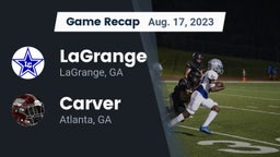 Recap: LaGrange  vs. Carver  2023