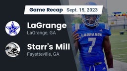 Recap: LaGrange  vs. Starr's Mill  2023