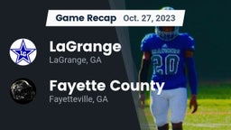 Recap: LaGrange  vs. Fayette County  2023