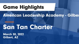 American Leadership Academy - Gilbert  vs San Tan Charter Game Highlights - March 30, 2022