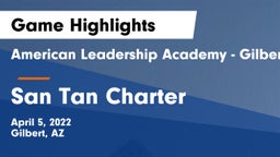American Leadership Academy - Gilbert  vs San Tan Charter Game Highlights - April 5, 2022
