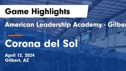 American Leadership Academy - Gilbert  vs Corona del Sol  Game Highlights - April 12, 2024