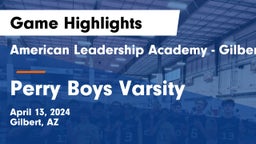 American Leadership Academy - Gilbert  vs Perry  Boys Varsity Game Highlights - April 13, 2024