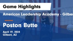 American Leadership Academy - Gilbert  vs Poston Butte  Game Highlights - April 19, 2024