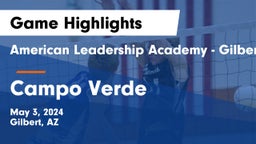 American Leadership Academy - Gilbert  vs Campo Verde  Game Highlights - May 3, 2024