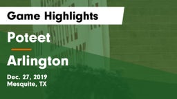 Poteet  vs Arlington  Game Highlights - Dec. 27, 2019