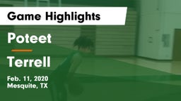 Poteet  vs Terrell  Game Highlights - Feb. 11, 2020
