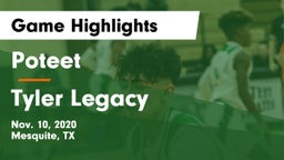 Poteet  vs Tyler Legacy  Game Highlights - Nov. 10, 2020