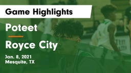 Poteet  vs Royce City  Game Highlights - Jan. 8, 2021