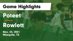 Poteet  vs Rowlett  Game Highlights - Nov. 23, 2021