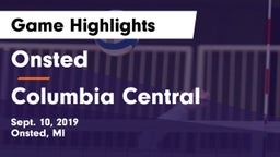 Onsted  vs Columbia Central  Game Highlights - Sept. 10, 2019