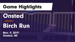 Onsted  vs Birch Run  Game Highlights - Nov. 9, 2019