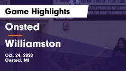 Onsted  vs Williamston  Game Highlights - Oct. 24, 2020