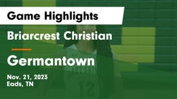 Briarcrest Christian  vs Germantown  Game Highlights - Nov. 21, 2023