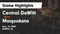 Central DeWitt vs Maquoketa  Game Highlights - Jan. 14, 2020