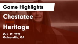 Chestatee  vs Heritage  Game Highlights - Oct. 19, 2022