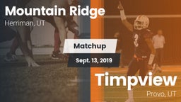 Matchup: Mountain Ridge High  vs. Timpview  2019