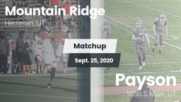 Matchup: Mountain Ridge High  vs. Payson  2020