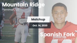 Matchup: Mountain Ridge High  vs. Spanish Fork  2020
