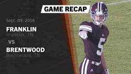 Recap: Franklin  vs. Brentwood  2016