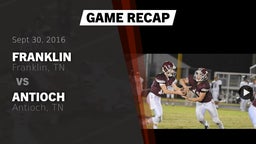 Recap: Franklin  vs. Antioch  2016