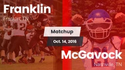 Matchup: Franklin  vs. McGavock  2016