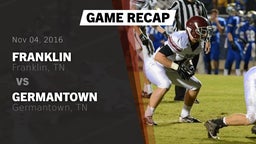 Recap: Franklin  vs. Germantown  2016