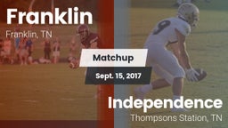 Matchup: Franklin  vs. Independence  2017