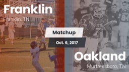 Matchup: Franklin  vs. Oakland  2017