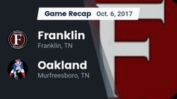 Recap: Franklin  vs. Oakland  2017