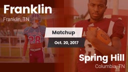 Matchup: Franklin  vs. Spring Hill  2017