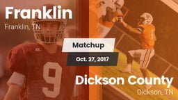 Matchup: Franklin  vs. Dickson County  2017