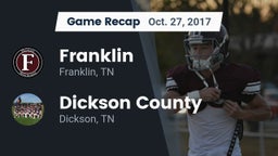 Recap: Franklin  vs. Dickson County  2017