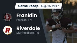 Recap: Franklin  vs. Riverdale  2017