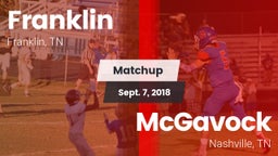 Matchup: Franklin  vs. McGavock  2018