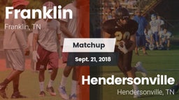 Matchup: Franklin  vs. Hendersonville  2018