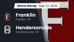 Recap: Franklin  vs. Hendersonville  2018