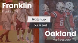 Matchup: Franklin  vs. Oakland  2018