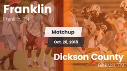 Matchup: Franklin  vs. Dickson County  2018