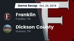 Recap: Franklin  vs. Dickson County  2018