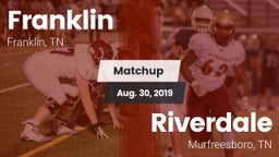 Matchup: Franklin  vs. Riverdale  2019