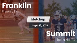 Matchup: Franklin  vs. Summit  2019
