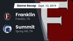 Recap: Franklin  vs. Summit  2019