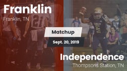 Matchup: Franklin  vs. Independence  2019