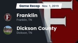 Recap: Franklin  vs. Dickson County  2019