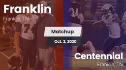Matchup: Franklin  vs. Centennial  2020