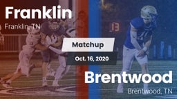 Matchup: Franklin  vs. Brentwood  2020